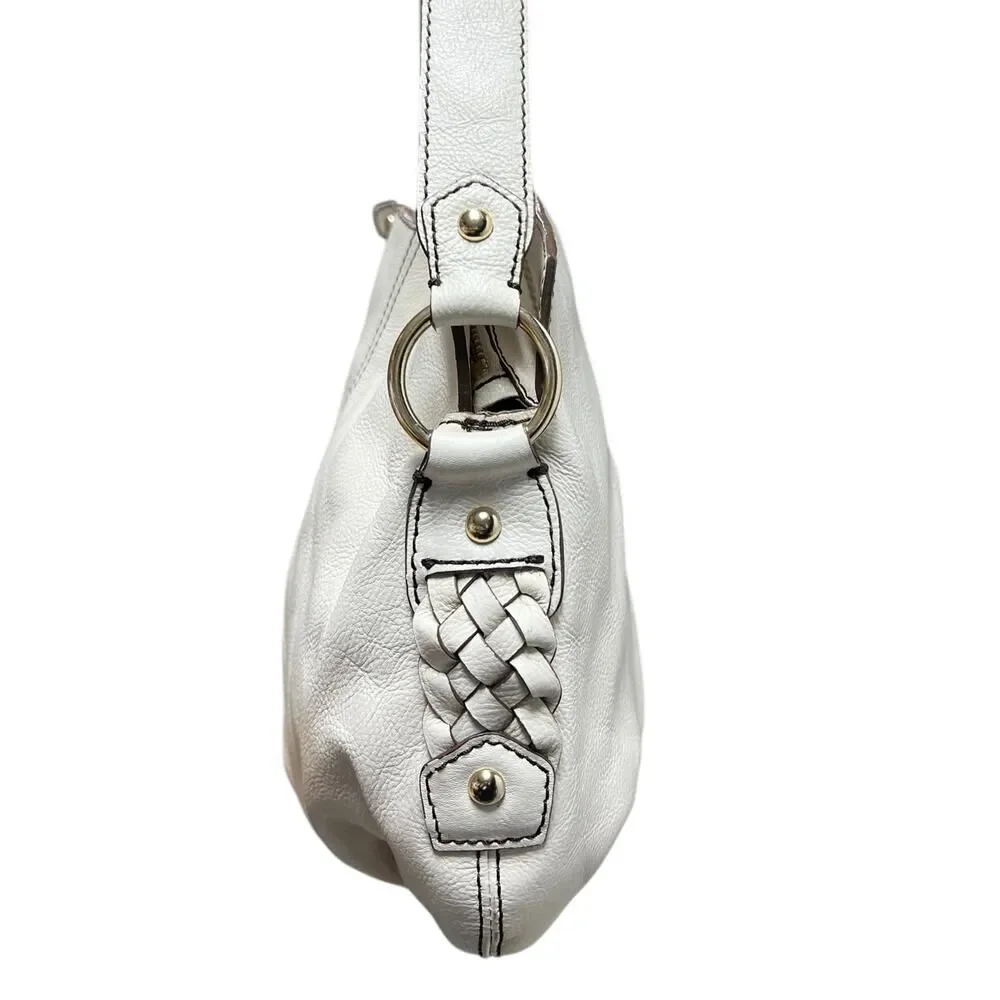 Banana Republic White Leather Shoulder Bag